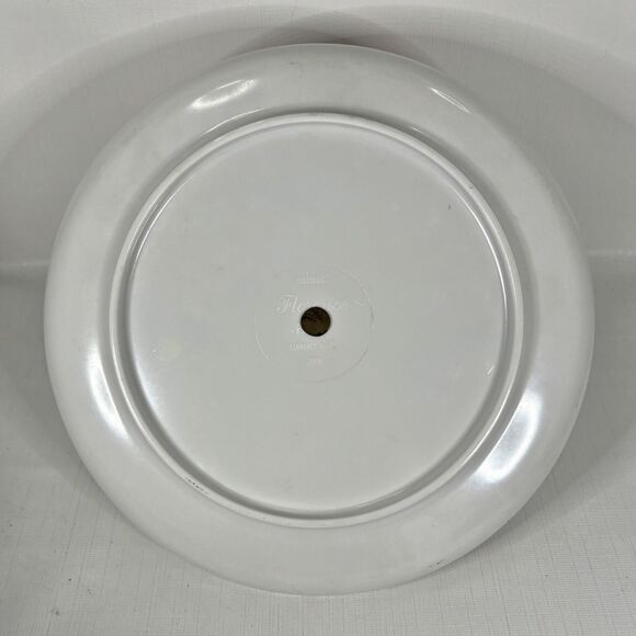 Vintage Christmas Tidbit Tray Florence Melmac Poinsettias Melamine Made USA - Picture 4 of 6